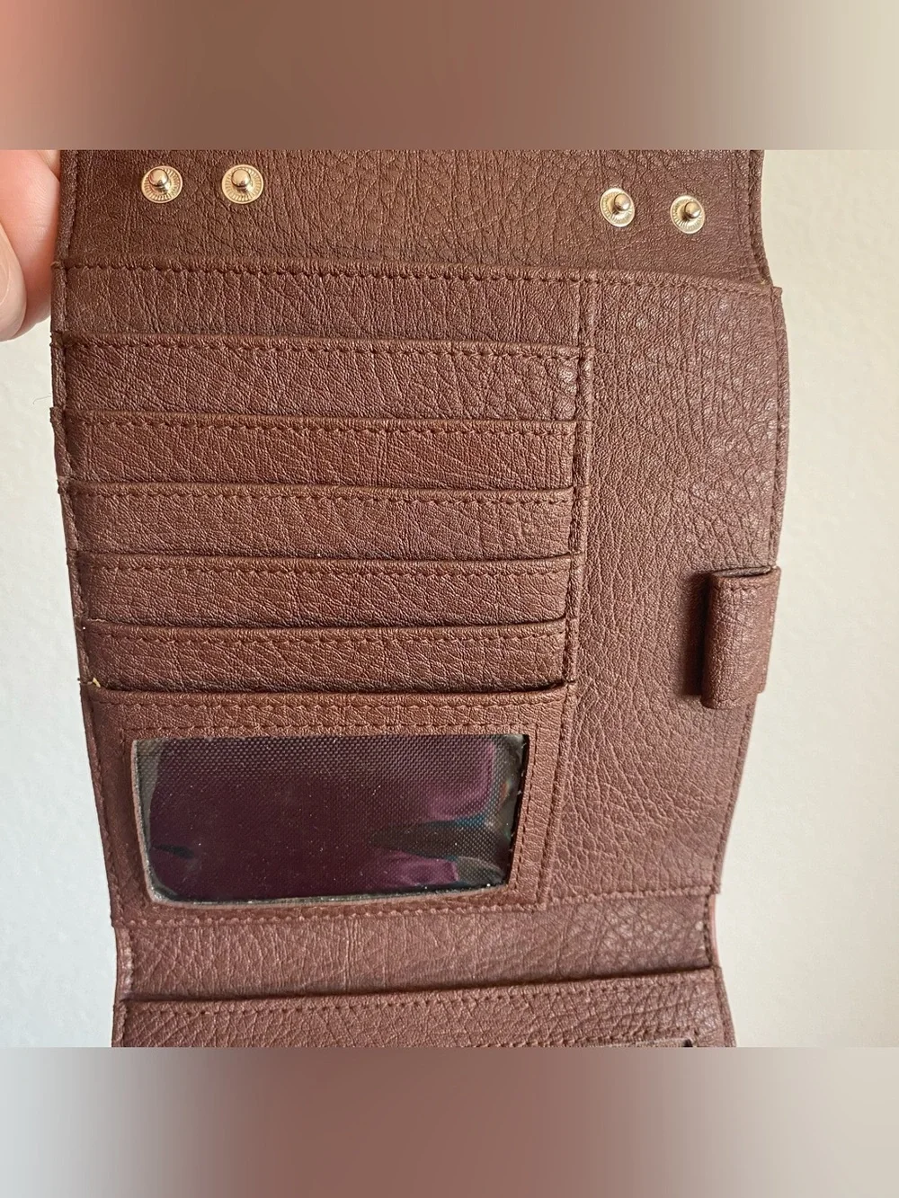 Vintage Esprit bi fold wallet card holder - travel organizer